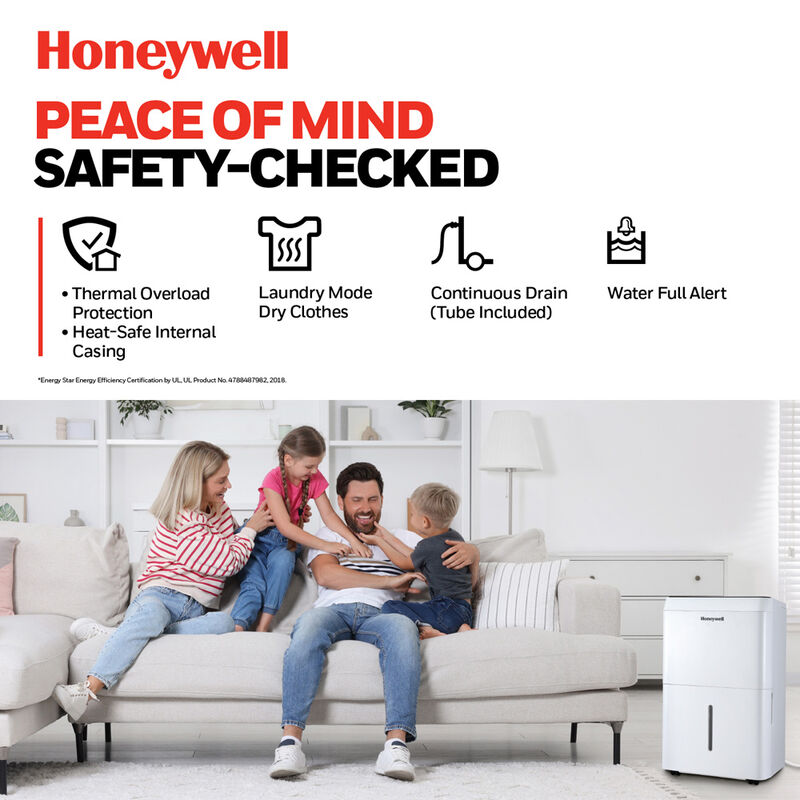 Honeywell 50 Pint Energy Star Portable Dehumidifier